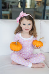 Ava Girls' Pajama Pant Set - Pretty Pumpkins