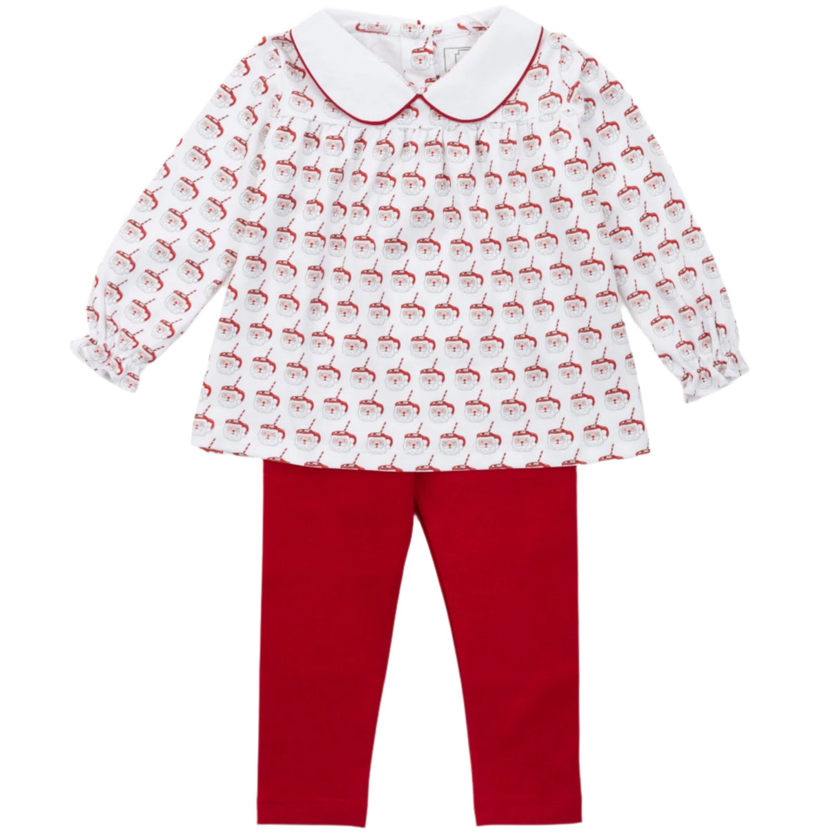 Morgan Set Girls' Legging Set - Hot Cocoa Santa