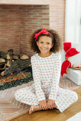 Millie Girls' Pant Set - Hot Cocoa Santa