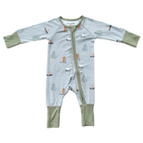 Long Sleeve Zip Romper