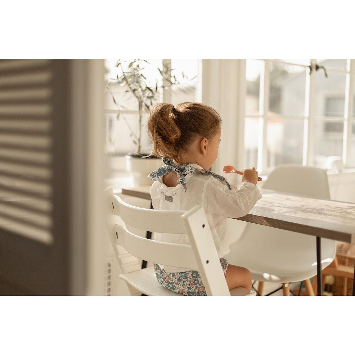 Gift set | Double Button Blouse and Liberty 'Betsy' Blue bloomer - HoneyBug 