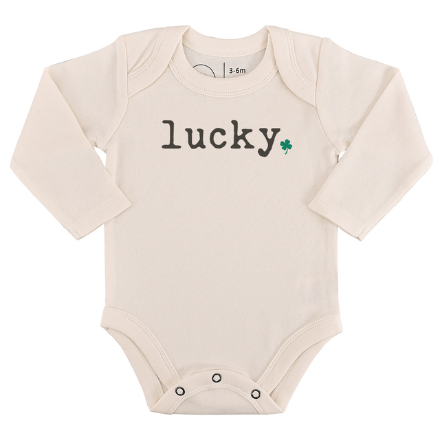 long sleeve graphic bodysuit | lucky - HoneyBug 