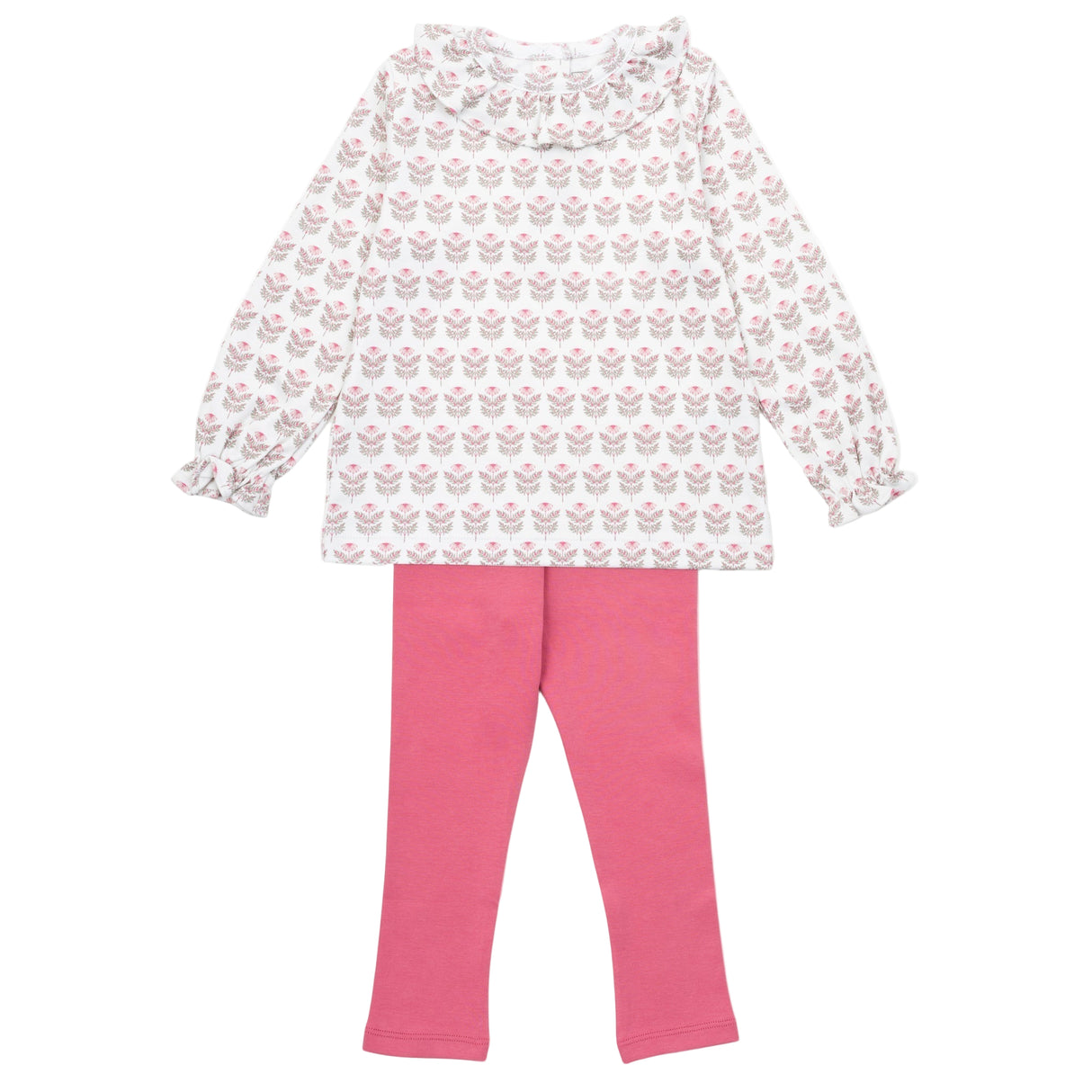 Lulu Girls' Legging Set - Berkshire Batik Floral - HoneyBug 