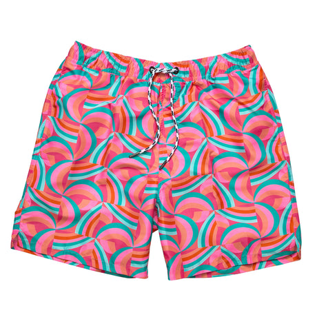 Mens Geo Melon Sustainable Swim Short - HoneyBug 