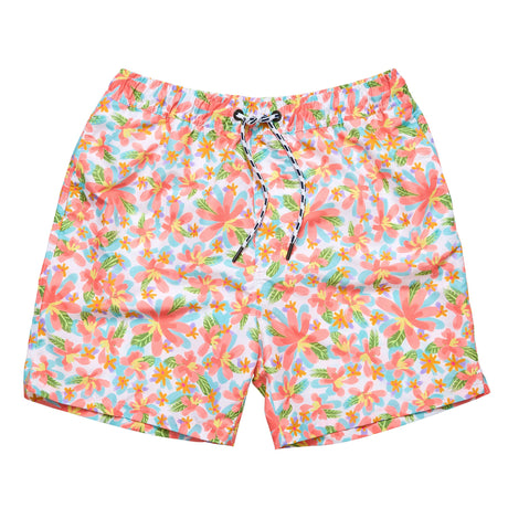 Mens Hawaiian Luau Sustainable Swim Short - HoneyBug 