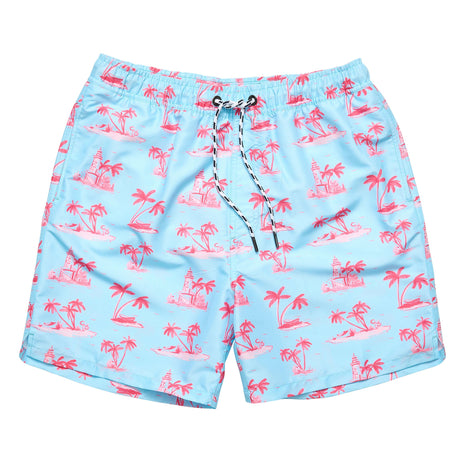 Mens Lighthouse Island Sustainable Swim Short - HoneyBug 