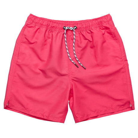 Mens Vintage Red Comfort Lined Swim Short - HoneyBug 