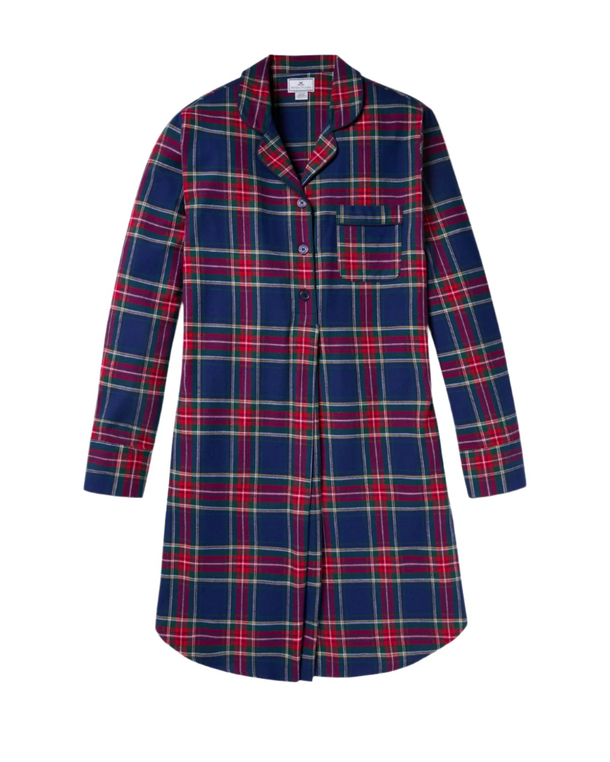 Women's Brushed Cotton Maternity Nightshirt in Windsor Tartan