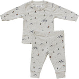Ski Print Cozy Set - HoneyBug 