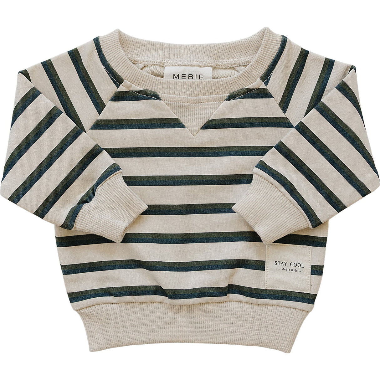Stay Cool Striped Crewneck - HoneyBug 