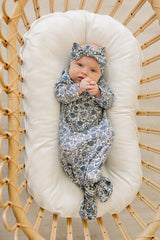 Bluebell Pointelle Bamboo Head Wrap - HoneyBug 