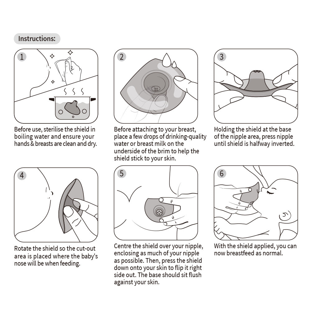 Haakaa Silicone Nipple Shields 2-pk (18 mm)