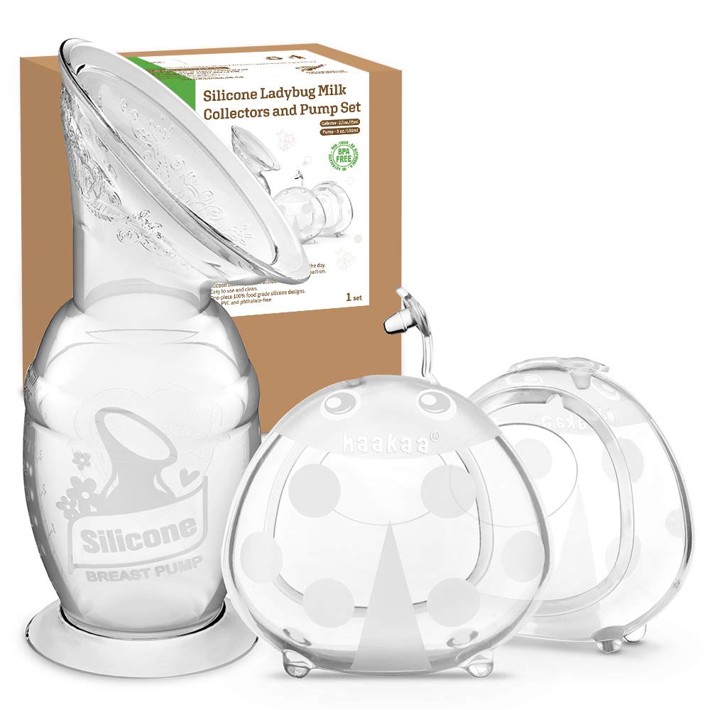 Haakaa Silicone Pump & Milk Collector Set Combo - HoneyBug 
