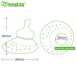 Haakaa Silicone Breastfeeding Nipple Shield with Orthodontic Nipple, 1 PK - HoneyBug 