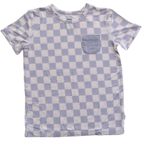 CLOUDY CHECKERS DREAM POCKET TEE - HoneyBug 