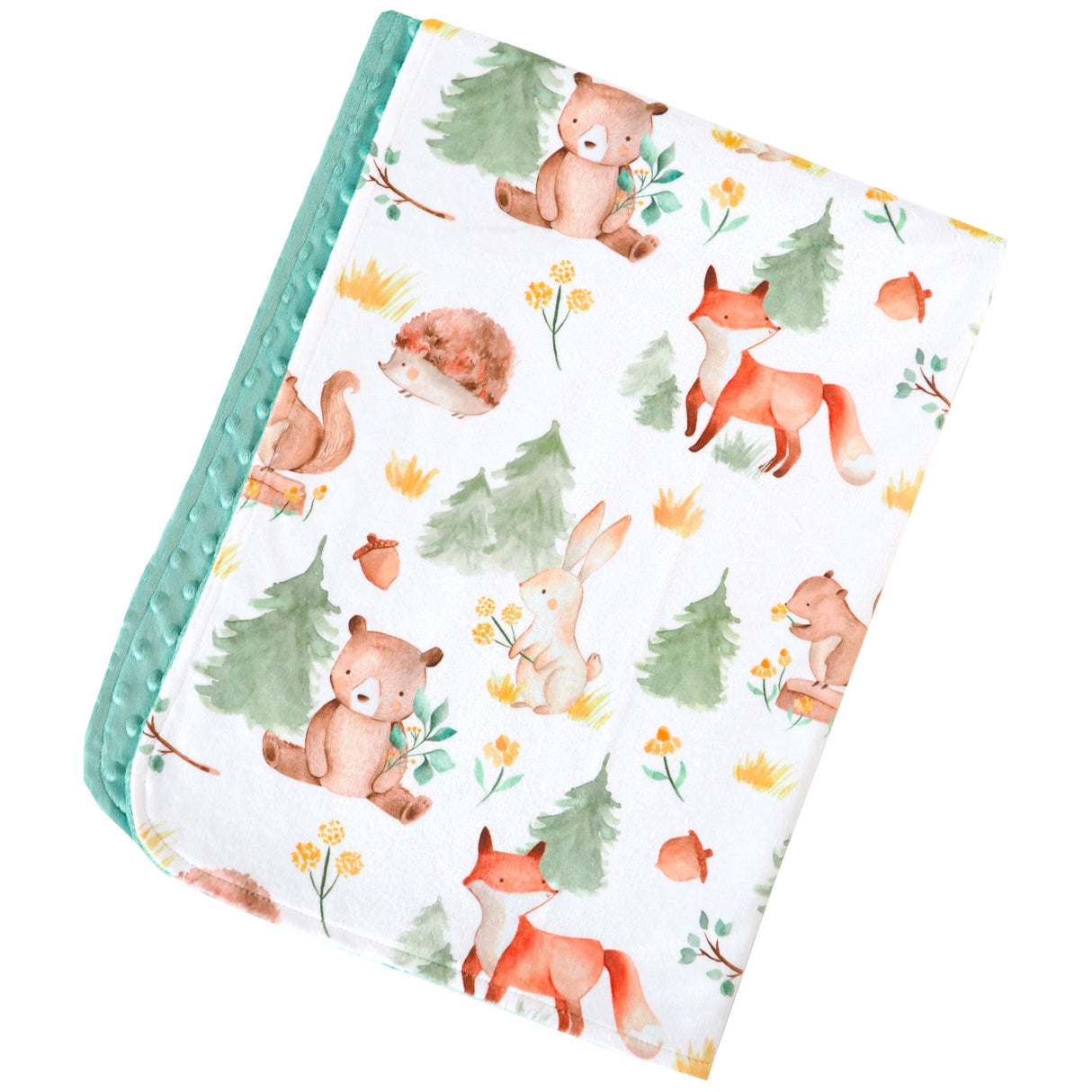 Baby & Toddler Minky Blanket - Forest Friends