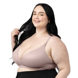 Minimalist Maternity & Nursing Plunge Bra | Lilac Stone - HoneyBug 