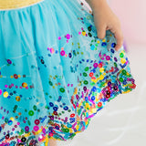 Aqua Confetti Tutu - HoneyBug 