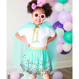 Aqua Confetti Tutu - HoneyBug 