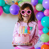 Birthday Girl Patch Sweatshirt - Pink - HoneyBug 