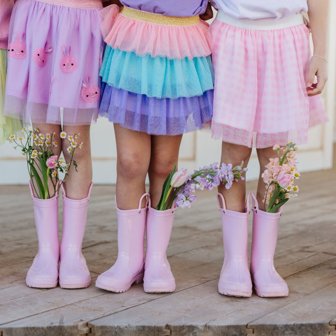 Pink Gingham Tutu - HoneyBug 