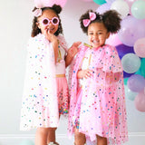 Pink Confetti Cape - HoneyBug 