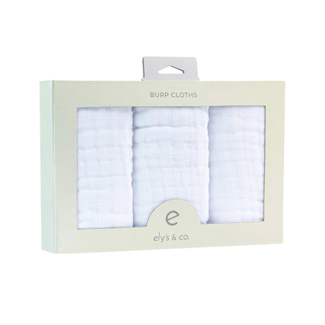 Muslin Burp Cloth - Solid White - HoneyBug 