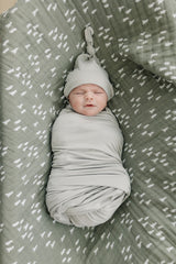 Sage Bamboo Stretch Swaddle - HoneyBug 