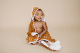 Mustard Mudcloth Muslin Hooded Towel