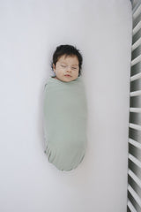 Sage Bamboo Stretch Swaddle - HoneyBug 