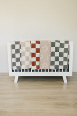 Smiley Taupe Plush Blanket - HoneyBug 