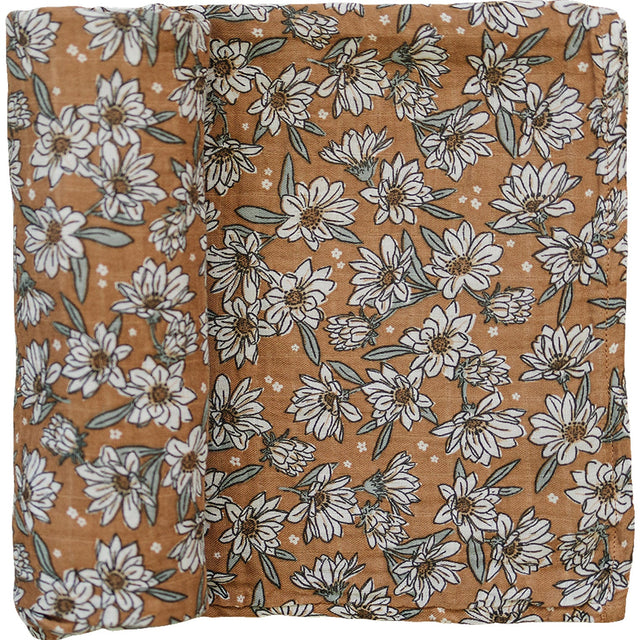 Magnolia Muslin Swaddle Blanket - HoneyBug 