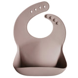 Silicone Baby Bib - Warm Taupe - HoneyBug 