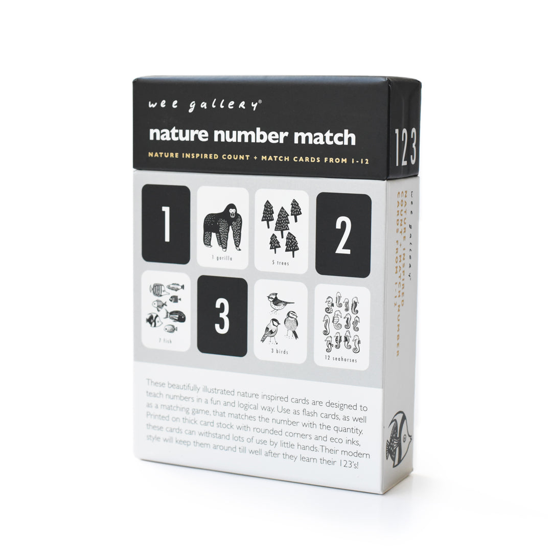 Nature Number Cards - HoneyBug 