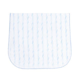 Blue Twirls Burp Cloth - HoneyBug 