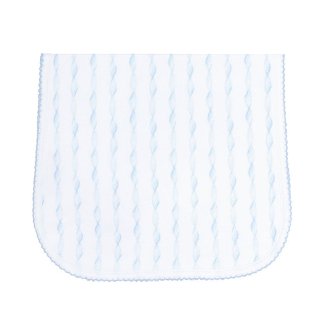 Blue Twirls Burp Cloth - HoneyBug 