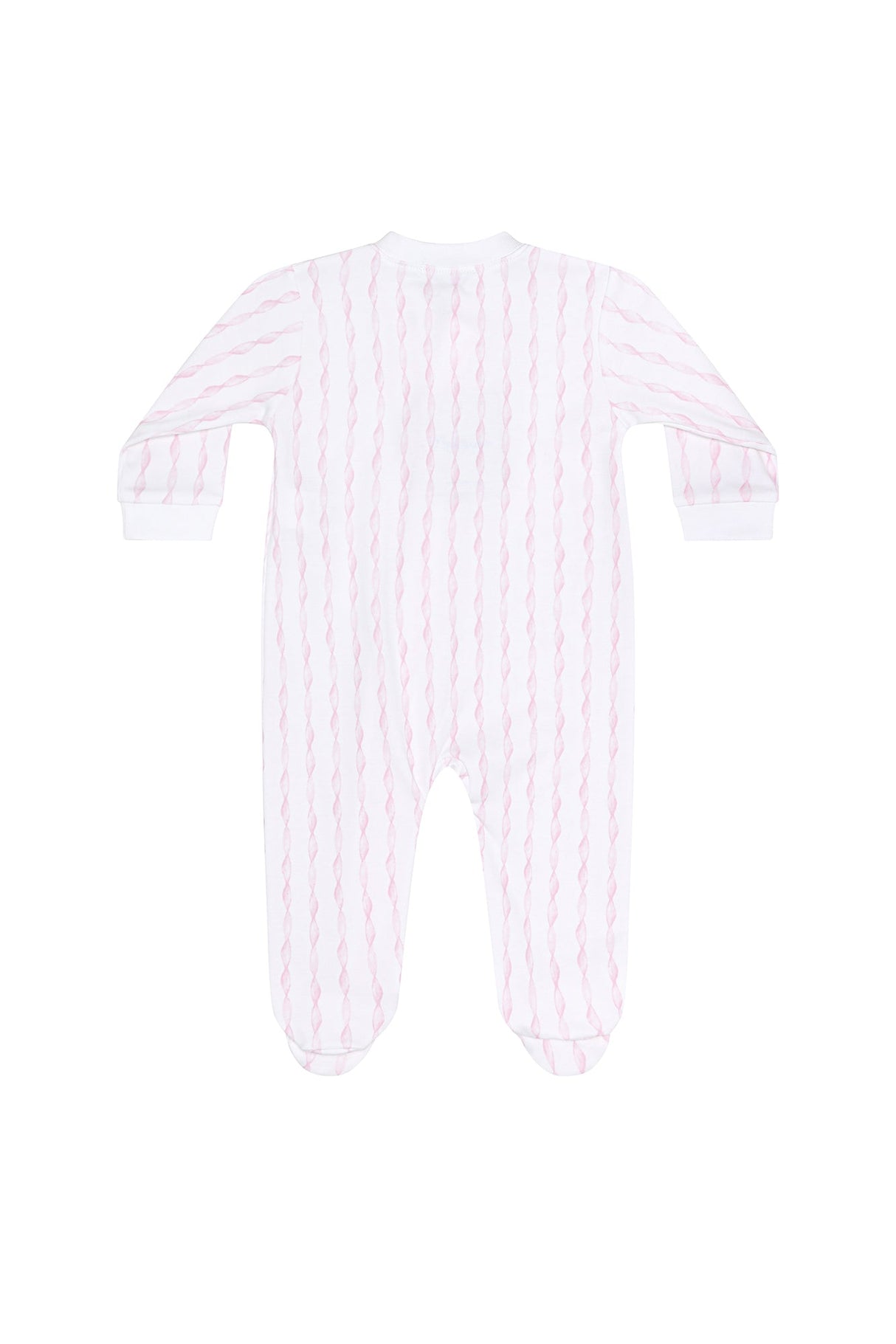 Pink Twirls Zipper Footie - HoneyBug 