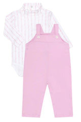 Pink Twirl Overall Set - HoneyBug 