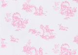 Pink Toile Hooded Towel - HoneyBug 