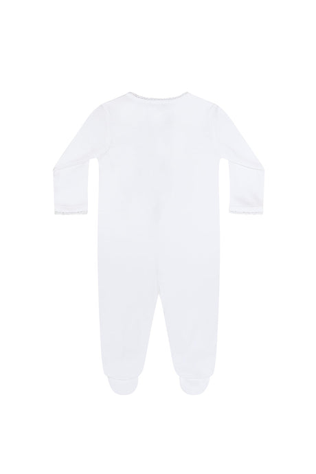 White Crochet Footie - HoneyBug 