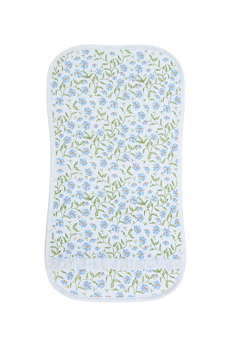 Blue Vines Print Burp Cloth - HoneyBug 