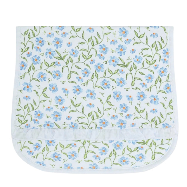 Blue Vines Print Burp Cloth - HoneyBug 