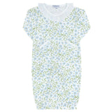 Blue Vines Print Converter Gown - HoneyBug 