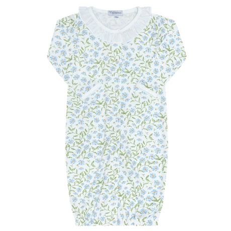 Blue Vines Print Converter Gown - HoneyBug 