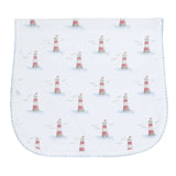 Lighthouse Print Burp Cloth - HoneyBug 