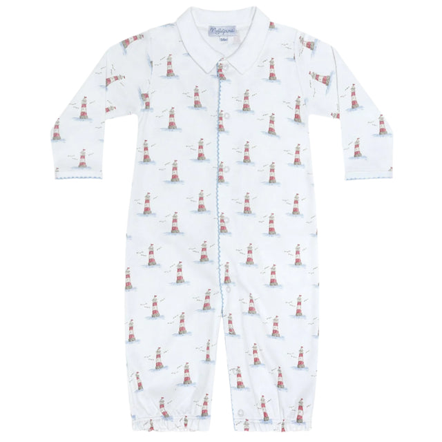 Lighthouse Print Converter Gown - HoneyBug 