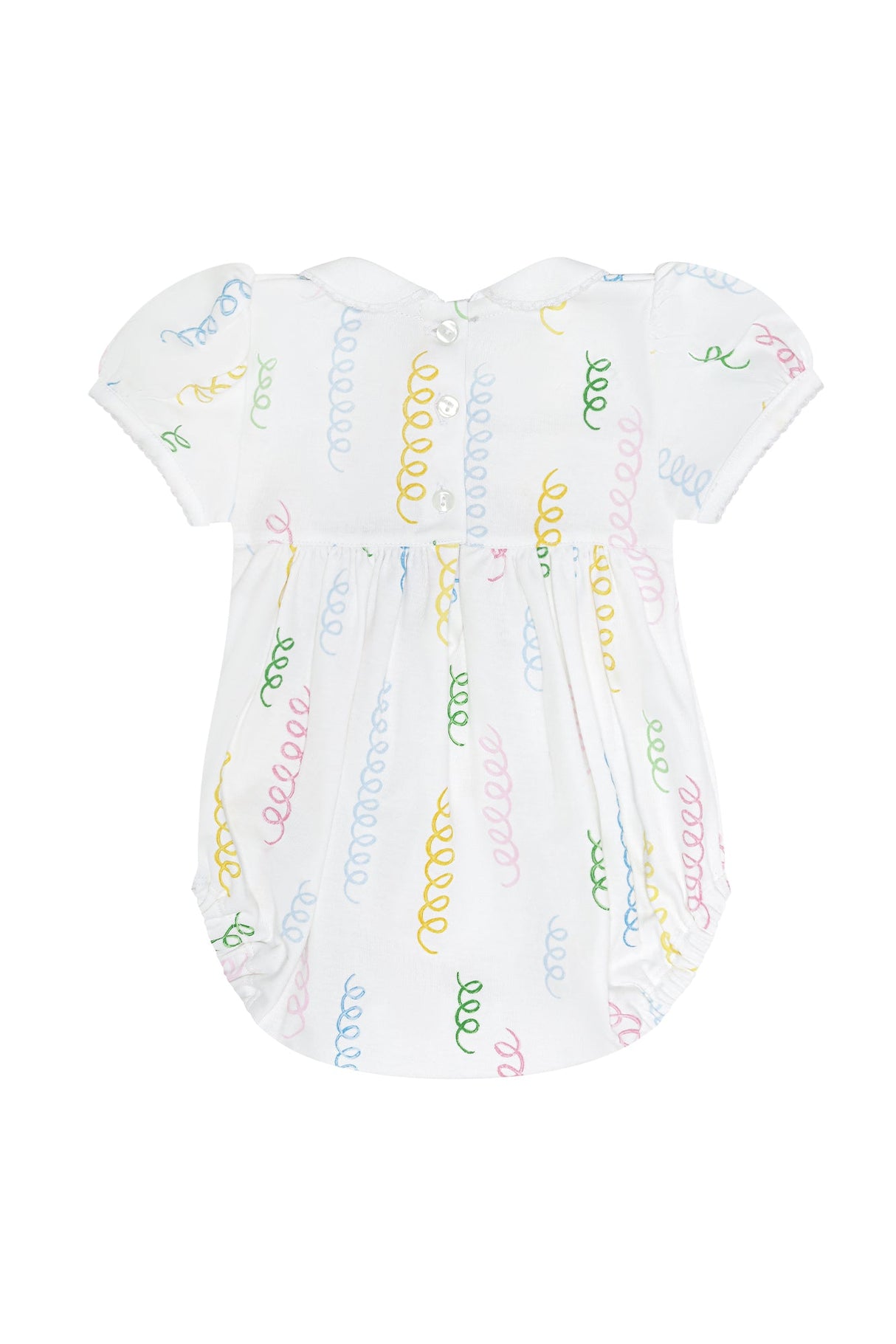 Spirals Print Smocked Bubble - HoneyBug 