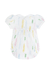 Spirals Print Smocked Bubble - HoneyBug 