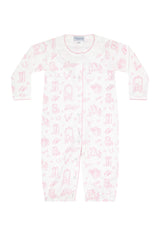 Pink Lone Star Toile Converter Gown - HoneyBug 