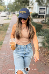 The Mother Hat Embroidered Dad Hat- Navy - HoneyBug 